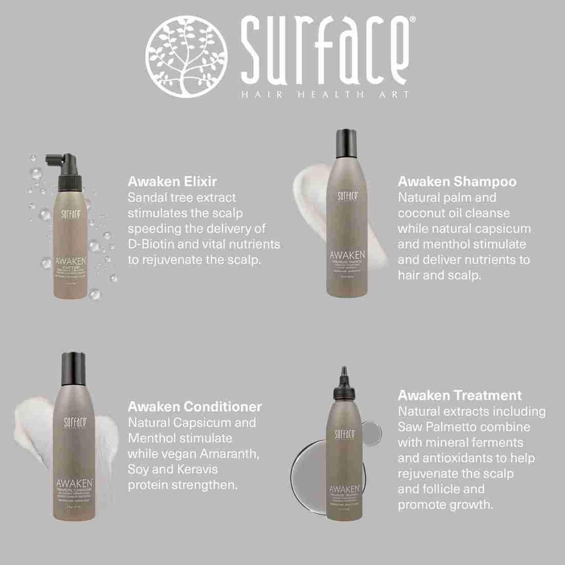 Awaken Therapeutic Hair Kit Products by Surface